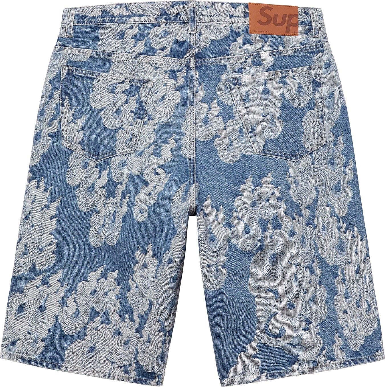 Flames Jacquard Baggy Denim Short view 6
